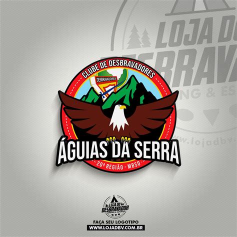 An Eagle With The Words Aguas Da Serra On It S Back Ground