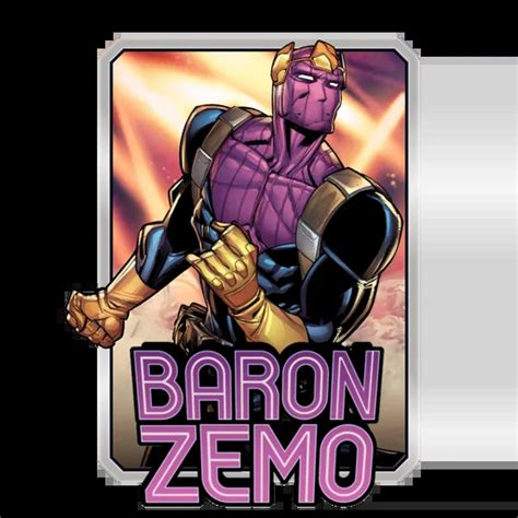 Baron Zemo MARVEL SNAP Card Untapped Gg