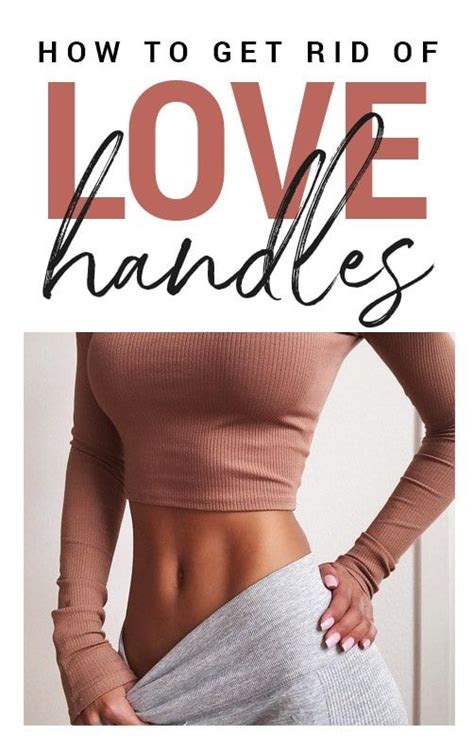 A Woman S Stomach With The Words How To Get Rid Of Love Handles