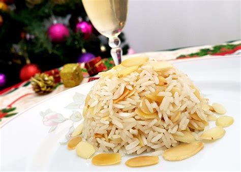 Arroz amêndoas e Champagne em 2020 Arroz para ceia de natal