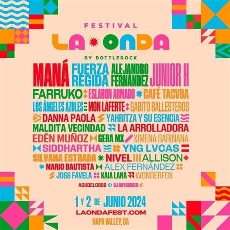 La Onda Line Up 2024 Filia Jerrine