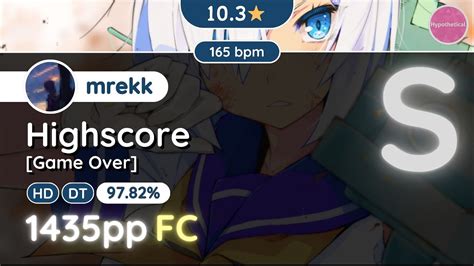 Osu Hypo 10 3 Mrekk FC Ed Highscore Game Over HDDT YouTube