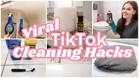 TIKTOK CLEANING HACKS TESTING VIRAL TIKTOK CLEANING HACKS CLEANTOK