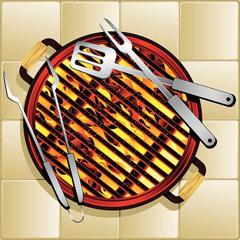 Grill Tongs Illustrations Royalty Free Vector Graphics And Clip Art Istock