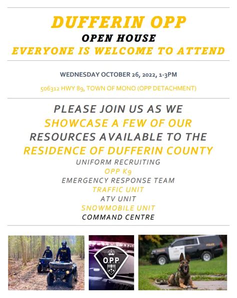 Meet Your Local Police At Dufferin Opp Open House Fm101 Orangeville Today