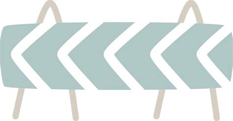 premium vector turn road sign