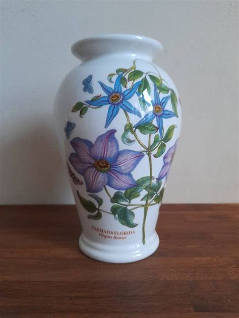 Large Portmeirion Vase The Botanic Garden Collection Clematis Etsy Uk