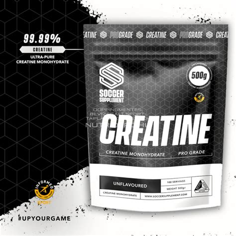 Soccer Supplement Kreatin italpor - 500g - Ízesítetlen