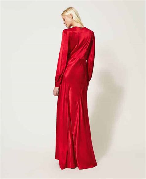 Twinset Long Satin Dress Celia Boutique