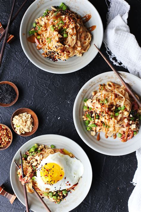 Quick Pad Thai Peanut Sauce Noodles