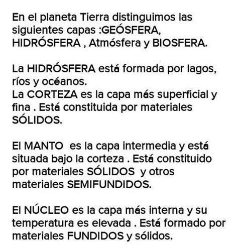 Ayúdenme Plis Es Para Mañana En Nuestro Planeta Distinguimos Estas Capas Atmósfera Hidrósfera