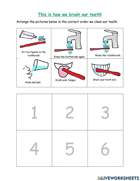 Clean Teeth Interactive Worksheet Brushing Teeth Activities Teeth