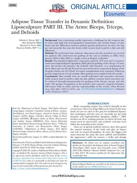 Adipose Tissue Transfer In Dynamic Definition 72 Prsglobalopen 1