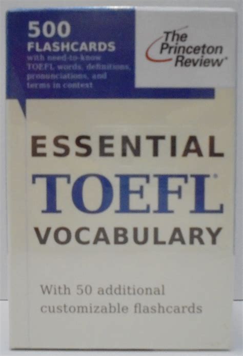 Mua Essential Toefl Vocabulary Flashcards 500 Flashcards With Need To Know Toefl Words