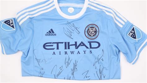 Official New York City Home Shirt Signed by the Team - CharityStars