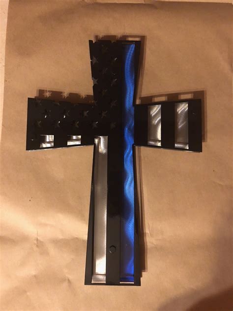 Thin Blue Line Cross