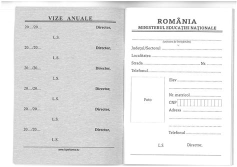 Carnet De Elev Pentru Licee Hiperborea