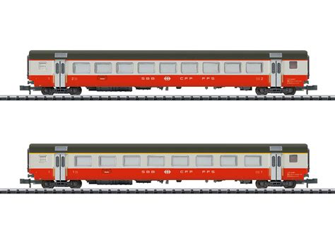 Minitrix Spur N Schnellzugwagen Set Swiss Express Set B Der Sbb