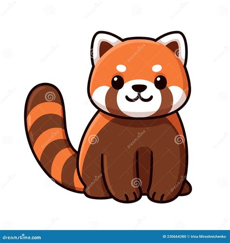 red panda clip art 1
