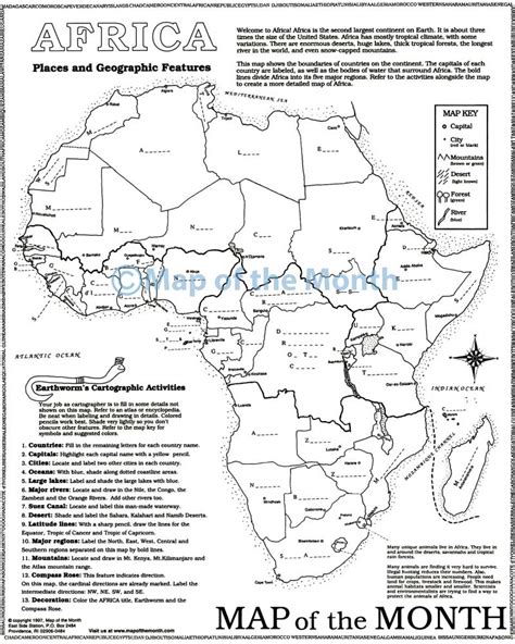 Africa Map - Maps for the Classroom