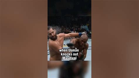 When Kamaru Usman Knocks Out Jorge Masvidal Shorts Youtube