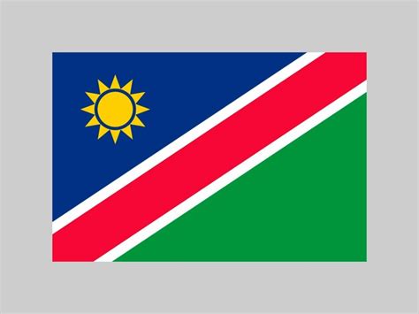 Premium Vector | Namibia flag official colors and proportion vector ...