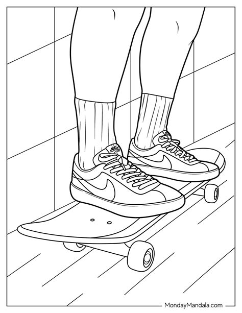 Nike Coloring Pages Free Pdf Printables