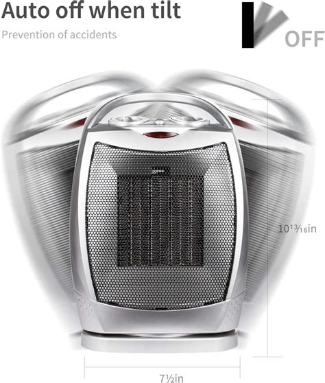 Review Brightown Portable Ceramic Space Heater W W In