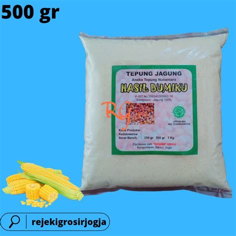 Jual Tepung Jagung Organik Kemasan 500 GRAM Tepung MPASI Jagung Organik