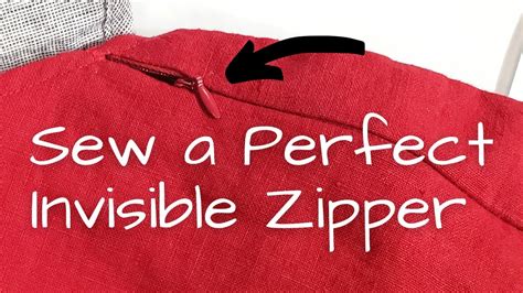 How To Use An Invisible Zipper Foot Sew An Imperceptible Zip Easy To