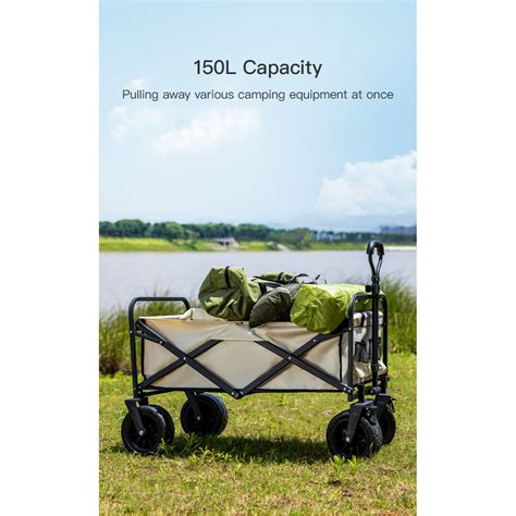 Portable Camping Cart Outdoor Picnic Camping Folding Trolley