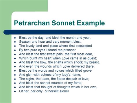 Sonnet Examples