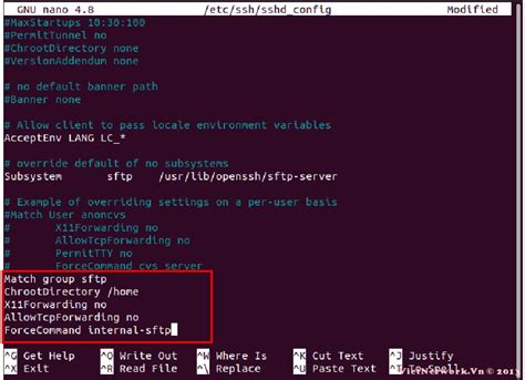Vietnetwork Vn Unix Linux C Ch C I T M Y Ch Sftp Trong Ubuntu