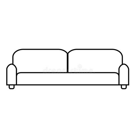 Sofa Icon Vector Furniture Illustration Sign Armchair Symbol Or Logo