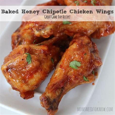 Baked Honey Chipotle Chicken Wings Sq Moms Need To Know