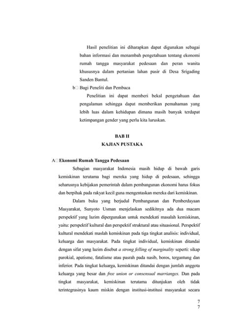 Sosiologi Gender Proposal Penelitian Pdf