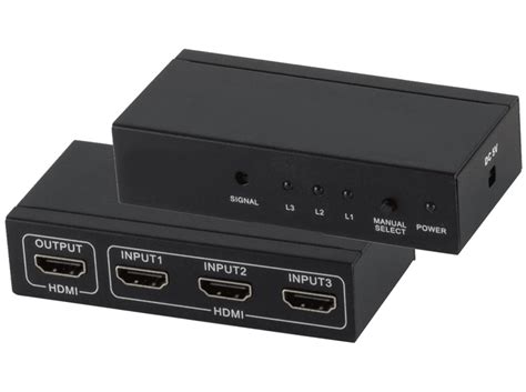 S CONN MAXIMUM CONNECTIVITY HDMI Switch 3x IN 1x OUT 4K2K 3D VER1 4