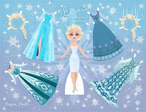 Disneys Frozen Printable Paper Dolls Skgaleana