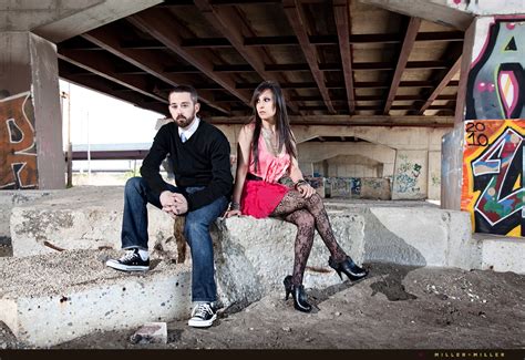 Ian Erica S Urban High Fashion Chicago Engagement Session Chicago Wedding Photographers