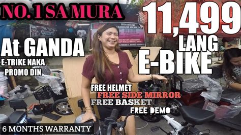 E Bike Sobrang Mura Lang Dami Pang Freebies Sa Dinadayong Bike