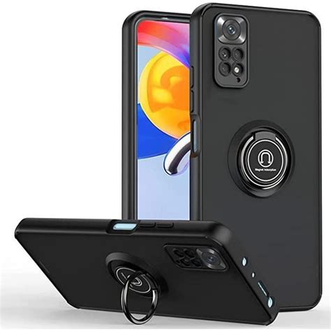 Coque Pour Xiaomi Redmi Note 11 Pro 4g 5g Avec Anneau Aimante