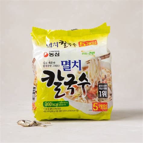 G마켓 농심 멸치 칼국수98g5입 490g