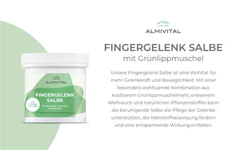 Almivital Finger Gelenk Salbe Wohltuende Pflege Für Beanspruchte Fingergelenke Mehr