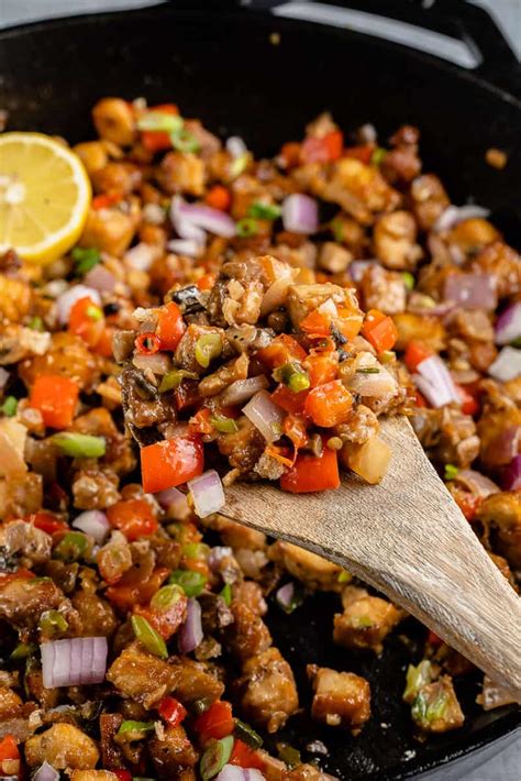 Crispy Tofu Sisig - Sweet Simple Vegan