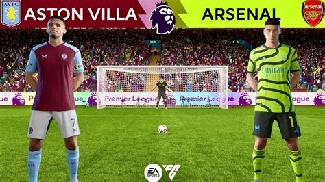 Premier League Aston Villa Vs Arsenal Penalty Shootout YouTube