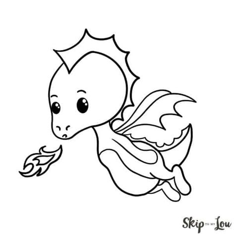 dragon drawing easy Easy Dragon Drawings, Cute Dragon Drawing, Easy ...