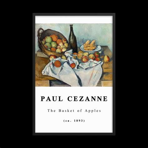 Framed Paul Cézanne Art Print the Basket of Apples Painting - Etsy