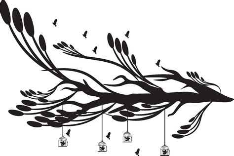 bird silhouette illustration 45782846 Vector Art at Vecteezy