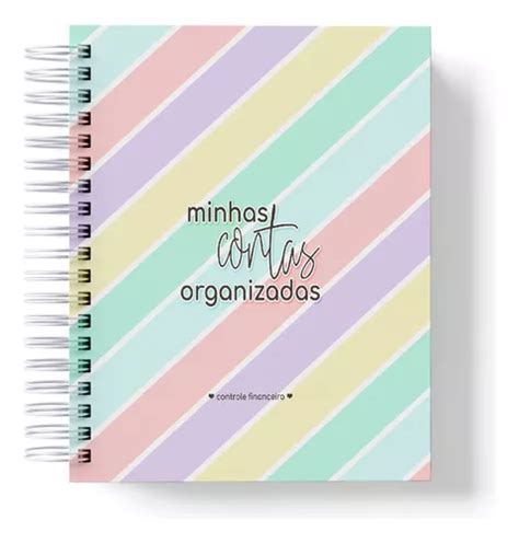 Caderno Para Controle Financeiro Minhas Contas Organizadas MercadoLivre