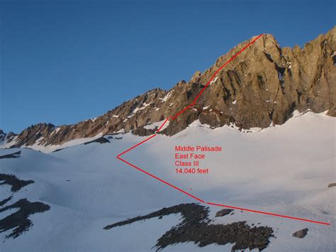David Stillman Middle Palisade 14040 Feet East Face Class Iii